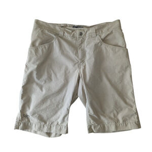 Arc'teryx Light Sage Green Chino Hiking Outdoor Shorts Sz 34 Lightweight Cotton